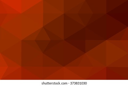 Red polygonal illustration, which consist of triangles. Geometric background in Origami style with gradient. Triangular design for your business.
