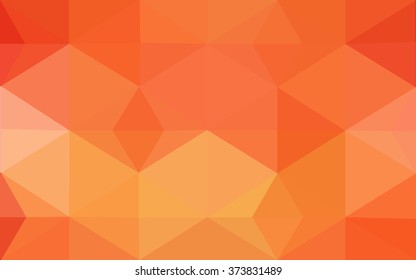 Red polygonal illustration, which consist of triangles. Geometric background in Origami style with gradient. Triangular design for your business.