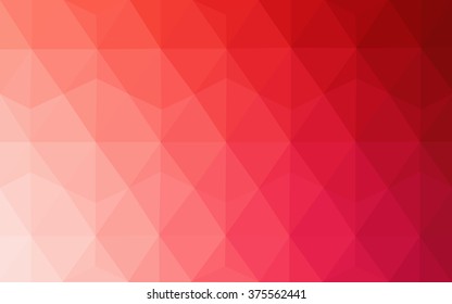 Red polygonal illustration, which consist of triangles. Geometric background in Origami style with gradient. Triangular design for your business.