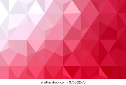Red polygonal illustration, which consist of triangles. Geometric background in Origami style with gradient. Triangular design for your business.
