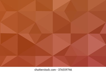 Red polygonal illustration, which consist of triangles. Geometric background in Origami style with gradient. Triangular design for your business.