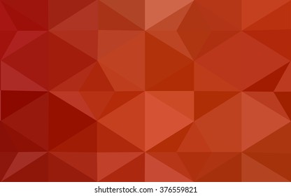 Red polygonal illustration, which consist of triangles. Geometric background in Origami style with gradient. Triangular design for your business.