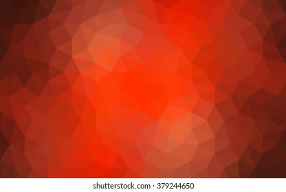 Red polygonal illustration, which consist of triangles. Geometric background in Origami style with gradient. Triangular design for your business.