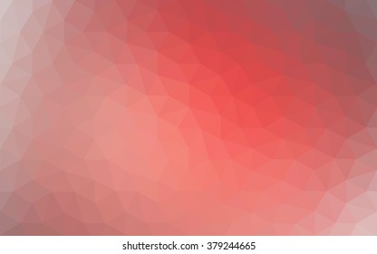 Red polygonal illustration, which consist of triangles. Geometric background in Origami style with gradient. Triangular design for your business.