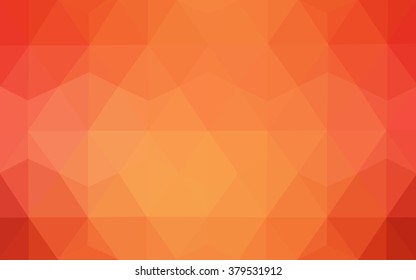 Red polygonal illustration, which consist of triangles. Geometric background in Origami style with gradient. Triangular design for your business.