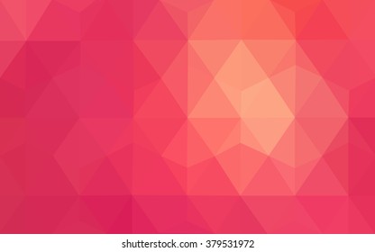 Red polygonal illustration, which consist of triangles. Geometric background in Origami style with gradient. Triangular design for your business.