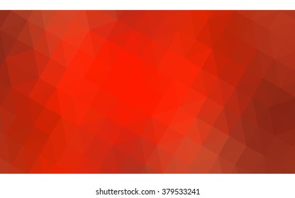 Red polygonal illustration, which consist of triangles. Geometric background in Origami style with gradient. Triangular design for your business.