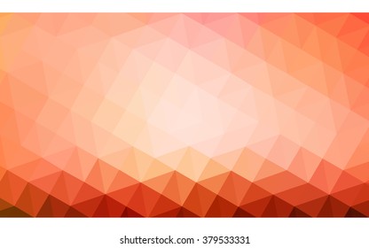 Red polygonal illustration, which consist of triangles. Geometric background in Origami style with gradient. Triangular design for your business.