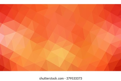 Red polygonal illustration, which consist of triangles. Geometric background in Origami style with gradient. Triangular design for your business.