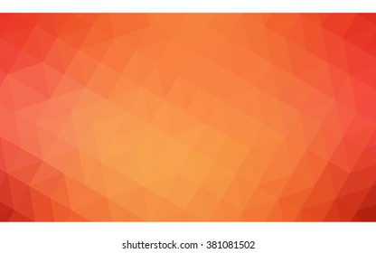 Red polygonal illustration, which consist of triangles. Geometric background in Origami style with gradient. Triangular design for your business.