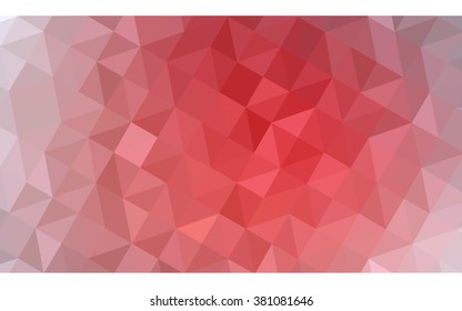 Red polygonal illustration, which consist of triangles. Geometric background in Origami style with gradient. Triangular design for your business.