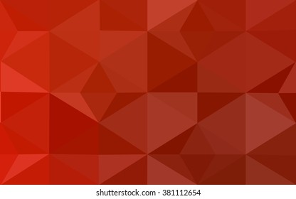 Red polygonal illustration, which consist of triangles. Geometric background in Origami style with gradient. Triangular design for your business.