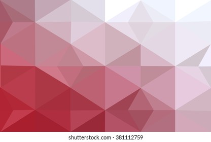 Red polygonal illustration, which consist of triangles. Geometric background in Origami style with gradient. Triangular design for your business.