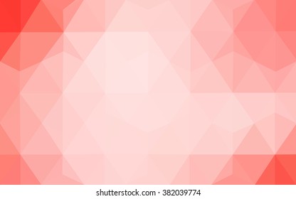 Red polygonal illustration, which consist of triangles. Geometric background in Origami style with gradient. Triangular design for your business.