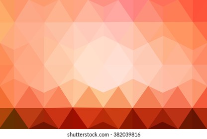Red polygonal illustration, which consist of triangles. Geometric background in Origami style with gradient. Triangular design for your business.