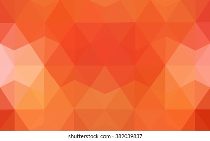 Red polygonal illustration, which consist of triangles. Geometric background in Origami style with gradient. Triangular design for your business.
