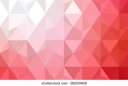 Red polygonal illustration, which consist of triangles. Geometric background in Origami style with gradient. Triangular design for your business.