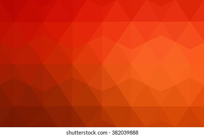 Red polygonal illustration, which consist of triangles. Geometric background in Origami style with gradient. Triangular design for your business.