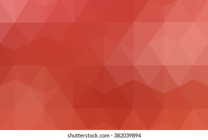 Red polygonal illustration, which consist of triangles. Geometric background in Origami style with gradient. Triangular design for your business.