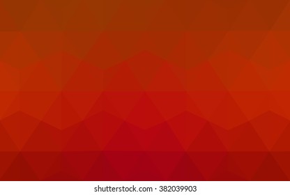 Red polygonal illustration, which consist of triangles. Geometric background in Origami style with gradient. Triangular design for your business.