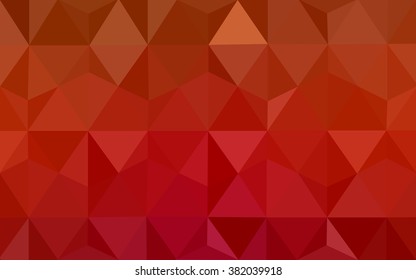 Red polygonal illustration, which consist of triangles. Geometric background in Origami style with gradient. Triangular design for your business.