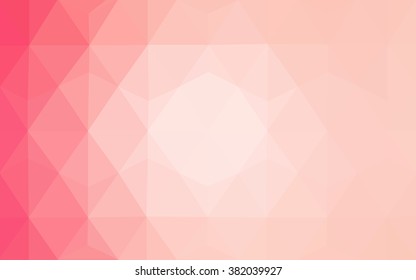 Red polygonal illustration, which consist of triangles. Geometric background in Origami style with gradient. Triangular design for your business.