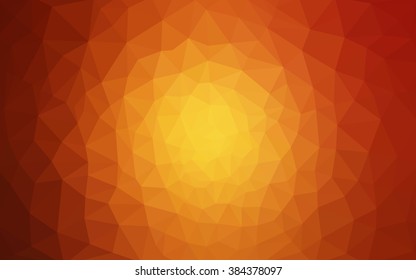 Red polygonal illustration, which consist of triangles. Geometric background in Origami style with gradient. Triangular design for your business.