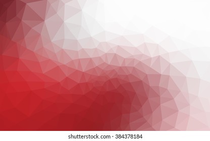 Red polygonal illustration, which consist of triangles. Geometric background in Origami style with gradient. Triangular design for your business.