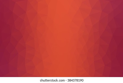 Red polygonal illustration, which consist of triangles. Geometric background in Origami style with gradient. Triangular design for your business.