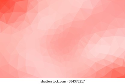 Red polygonal illustration, which consist of triangles. Geometric background in Origami style with gradient. Triangular design for your business.
