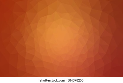 Red polygonal illustration, which consist of triangles. Geometric background in Origami style with gradient. Triangular design for your business.