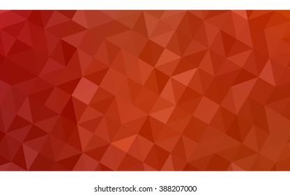 Red polygonal illustration, which consist of triangles. Geometric background in Origami style with gradient. Triangular design for your business.