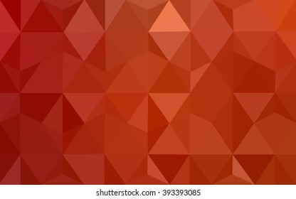 Red polygonal illustration, which consist of triangles. Geometric background in Origami style with gradient. Triangular design for your business.
