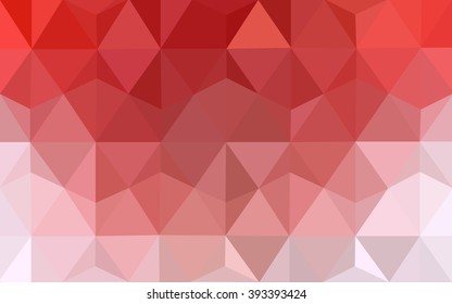 Red polygonal illustration, which consist of triangles. Geometric background in Origami style with gradient. Triangular design for your business.