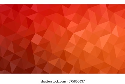Red polygonal illustration, which consist of triangles. Geometric background in Origami style with gradient. Triangular design for your business.