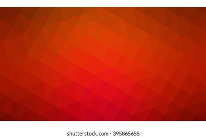 Red polygonal illustration, which consist of triangles. Geometric background in Origami style with gradient. Triangular design for your business.