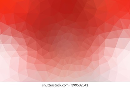 Red polygonal illustration, which consist of triangles. Geometric background in Origami style with gradient. Triangular design for your business.