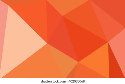 Red polygonal illustration, which consist of triangles. Geometric background in Origami style with gradient. Triangular design for your business.
