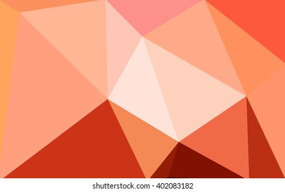 Red polygonal illustration, which consist of triangles. Geometric background in Origami style with gradient. Triangular design for your business.