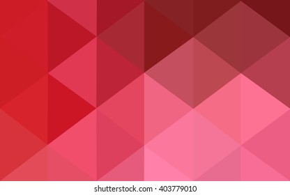 Red polygonal illustration, which consist of triangles. Geometric background in Origami style with gradient. Triangular design for your business.