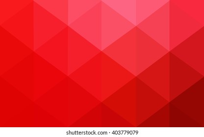 Red polygonal illustration, which consist of triangles. Geometric background in Origami style with gradient. Triangular design for your business.