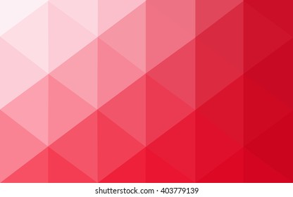 Red polygonal illustration, which consist of triangles. Geometric background in Origami style with gradient. Triangular design for your business.