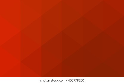 Red polygonal illustration, which consist of triangles. Geometric background in Origami style with gradient. Triangular design for your business.