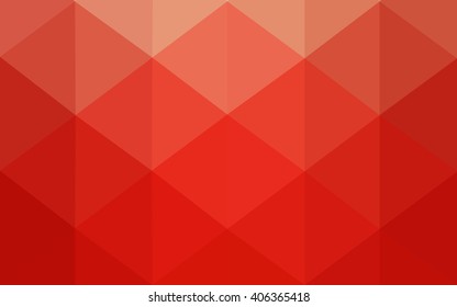 Red polygonal illustration, which consist of triangles. Geometric background in Origami style with gradient. Triangular design for your business.