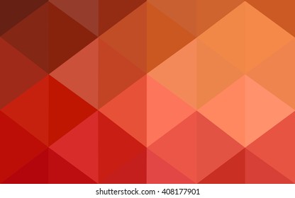Red polygonal illustration, which consist of triangles. Geometric background in Origami style with gradient. Triangular design for your business.