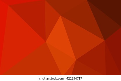 Red polygonal illustration, which consist of triangles. Geometric background in Origami style with gradient. Triangular design for your business.