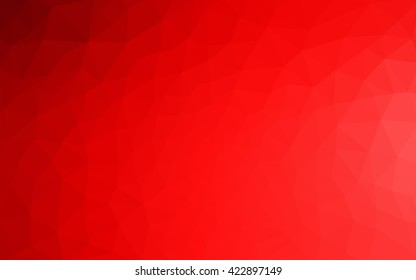 Red polygonal illustration, which consist of triangles. Geometric background in Origami style with gradient. Triangular design for your business.