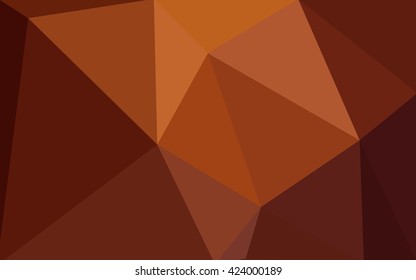 Red polygonal illustration, which consist of triangles. Geometric background in Origami style with gradient. Triangular design for your business.