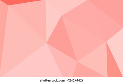 Red polygonal illustration, which consist of triangles. Geometric background in Origami style with gradient. Triangular design for your business.