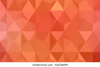 Red polygonal illustration, which consist of triangles. Geometric background in Origami style with gradient. Triangular design for your business.
